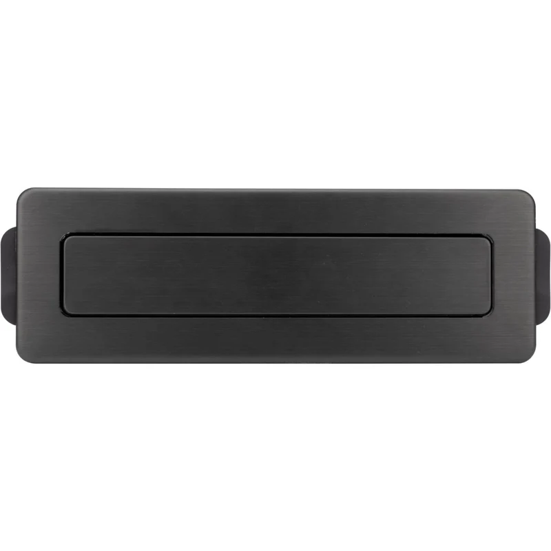 Lot de 3 blocs multiprises encastrables 3x16A 2P+T avec 2 ports USB - Noir - Otio