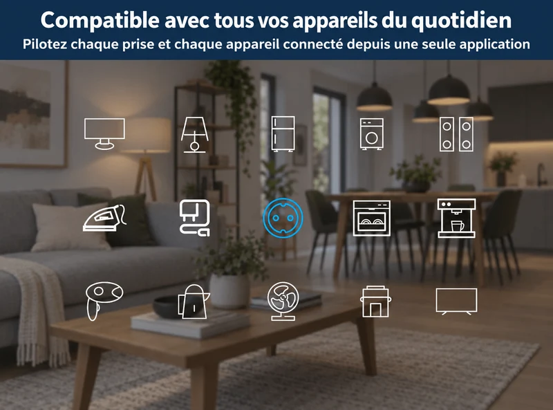 Prise Connectée WiFi Compteur Énergie