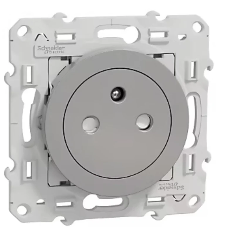Prise affleurante 2P+T 16A Odace - Schneider