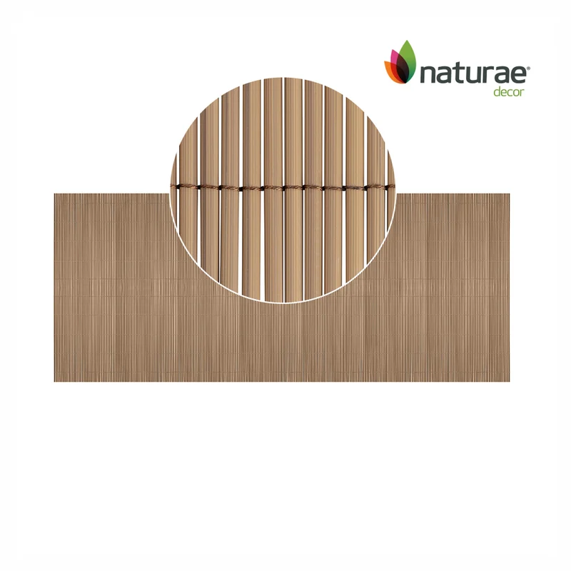 Écran d’intimité imitation bambou en PVC de 40" x 96", chêne
