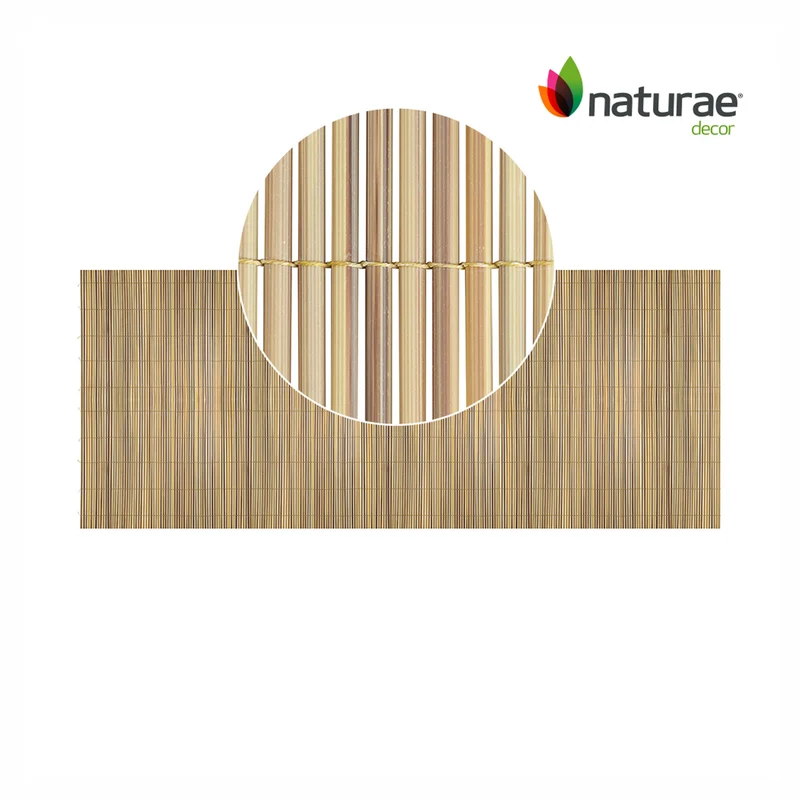 Écran d’intimité imitation bambou en PVC de 40" x 96", beige