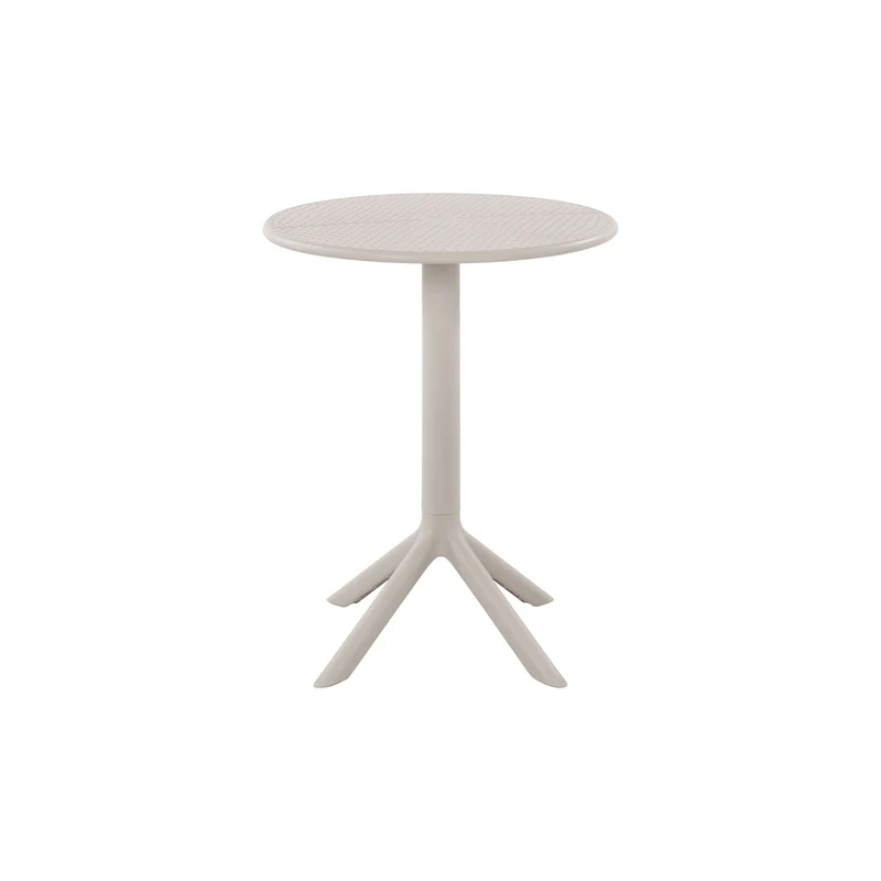 Table d’extérieur de style bistro Mist, grège (24″ x 29,9")