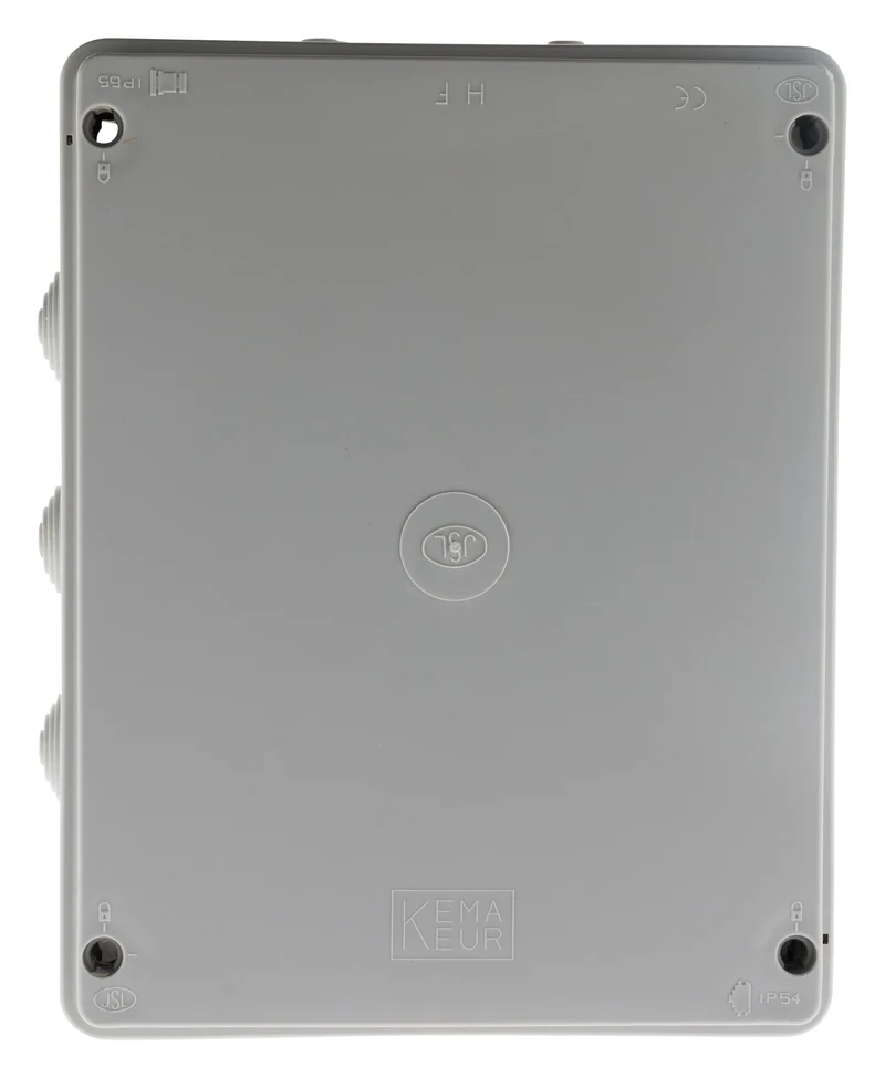 Boîte dérivation IP54 à visser 1/4 de tour 220 x 170 x 105mm - Gris - Zenitech