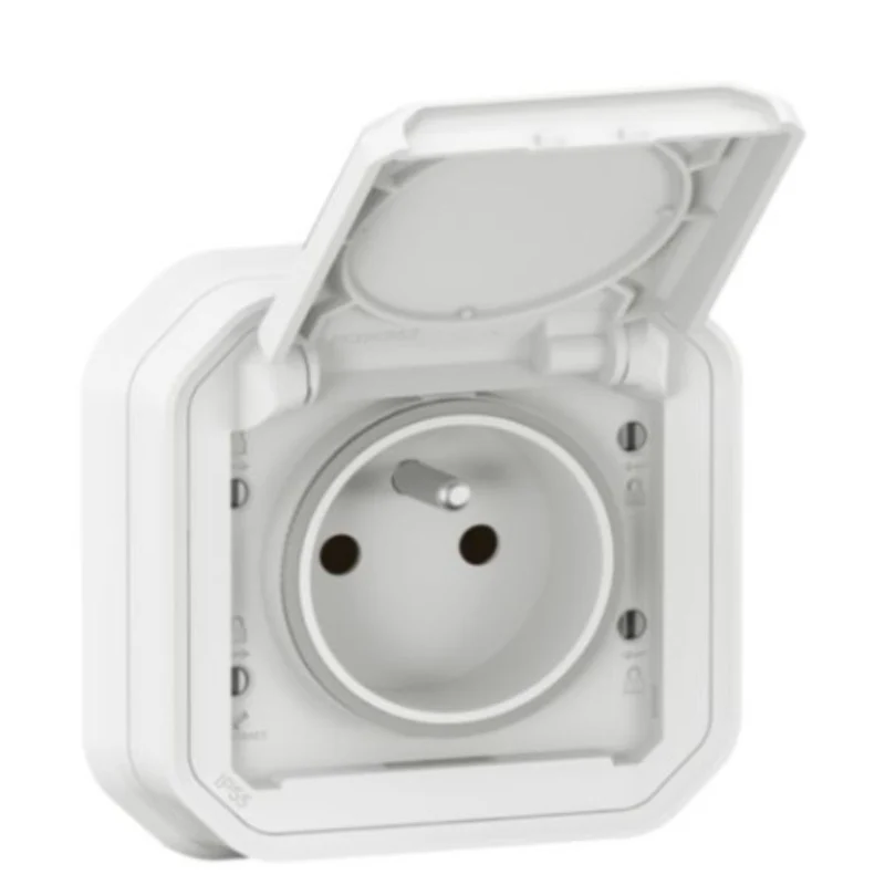 Prise avec terre encastrée Plexo IP55 16A - Legrand