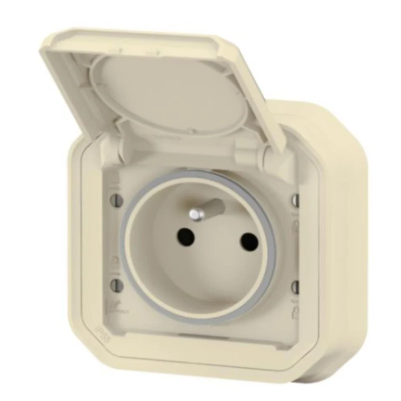 Prise avec terre encastrée Plexo IP55 16A - Legrand