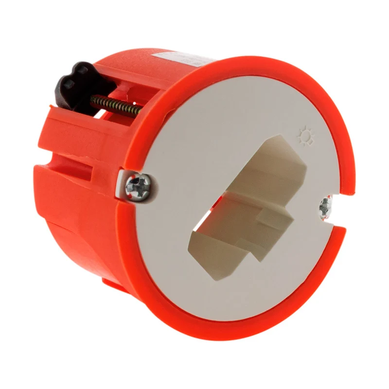 Boîte DCL applique murs creux placo Ø54mm - Rouge - Zenitech