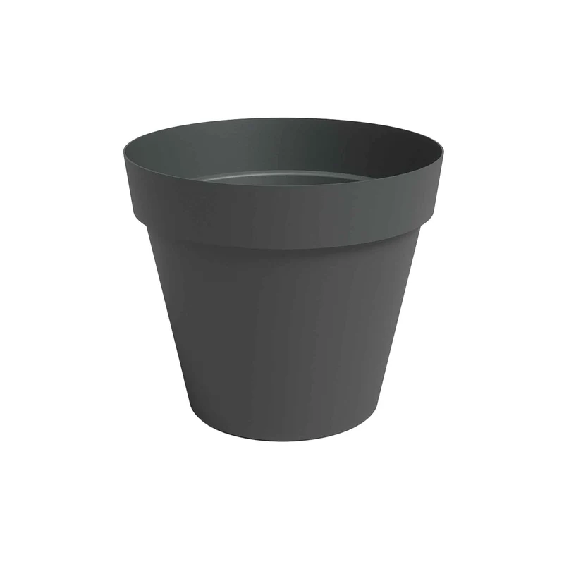 Jardinière ronde en plastique, 10" (anthracite)