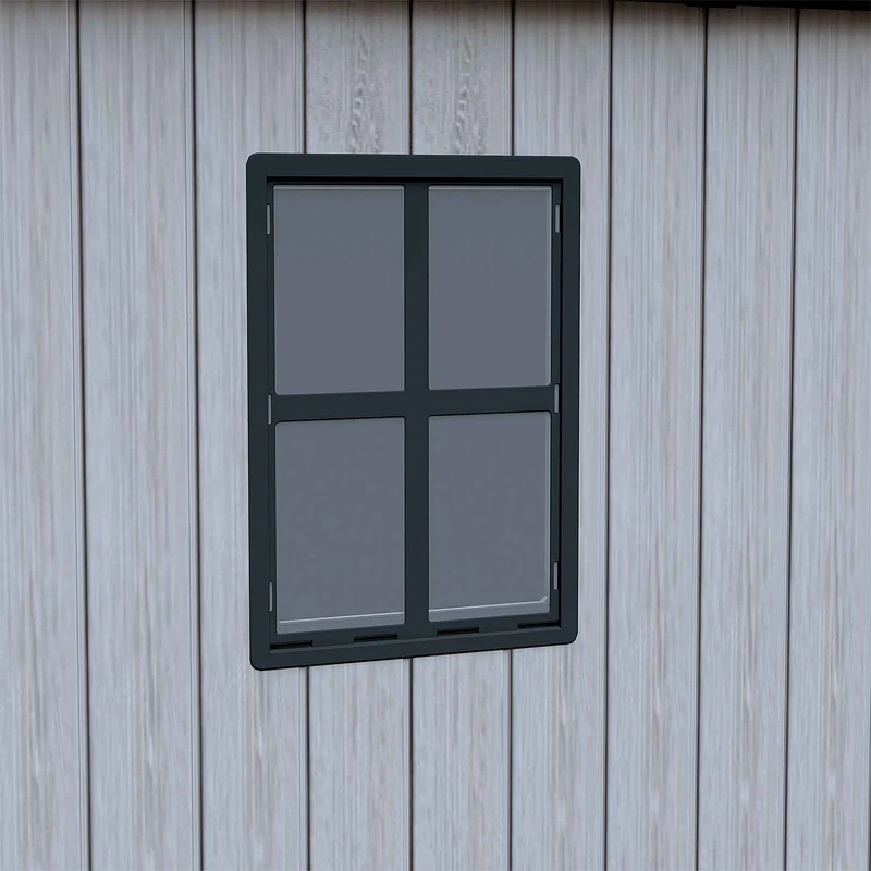 Remise de jardin en résine à 1 fenêtre, 6' x 8'