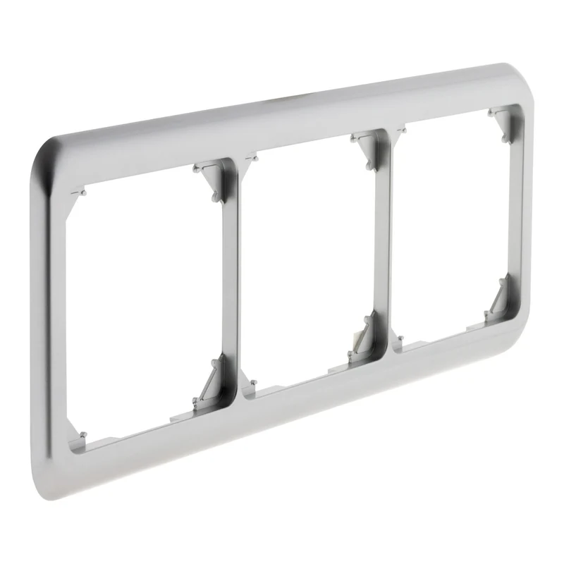 Plaque de finition triple - chrome - Zenitech