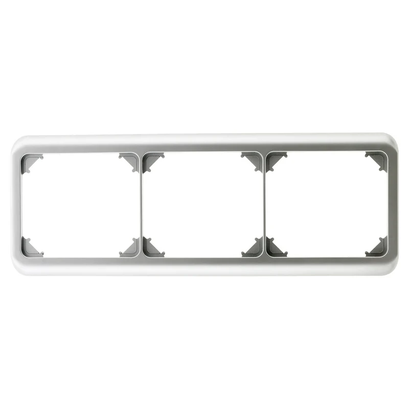 Plaque de finition triple - chrome - Zenitech