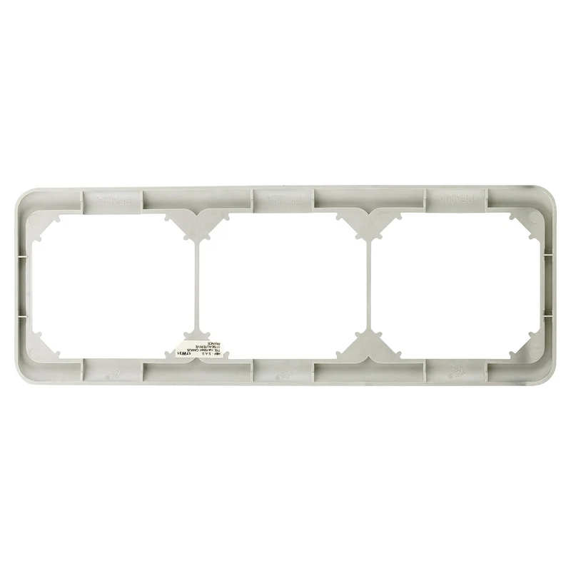 Plaque de finition triple - chrome - Zenitech