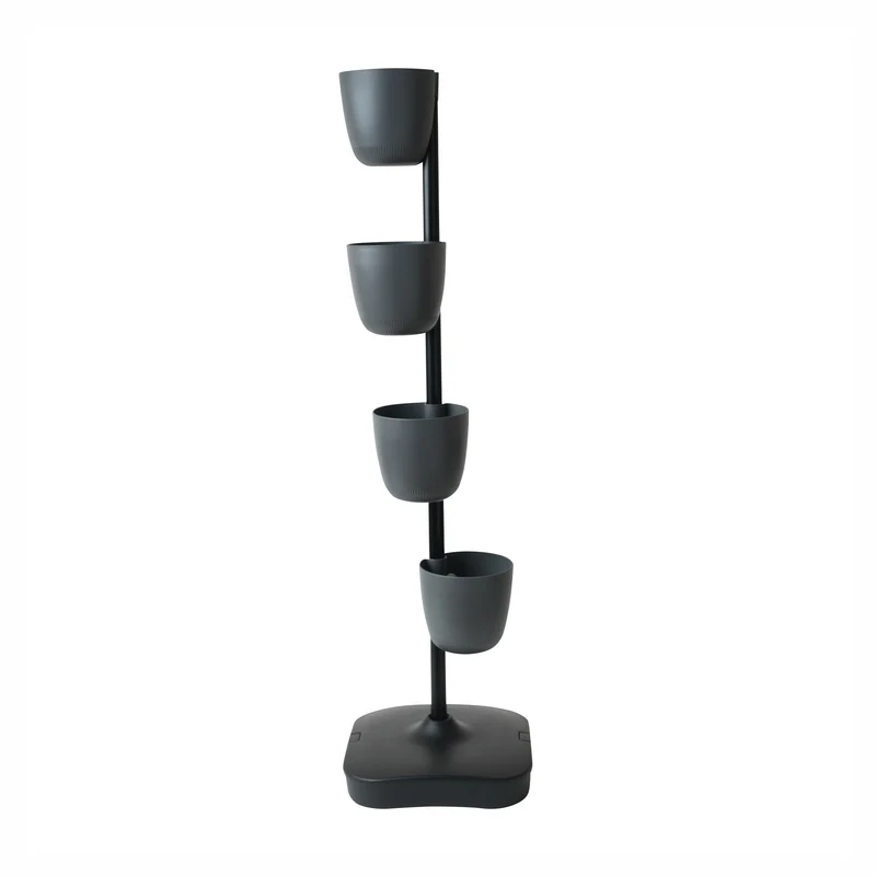 Jardinière urbaine à 4 pots, gris