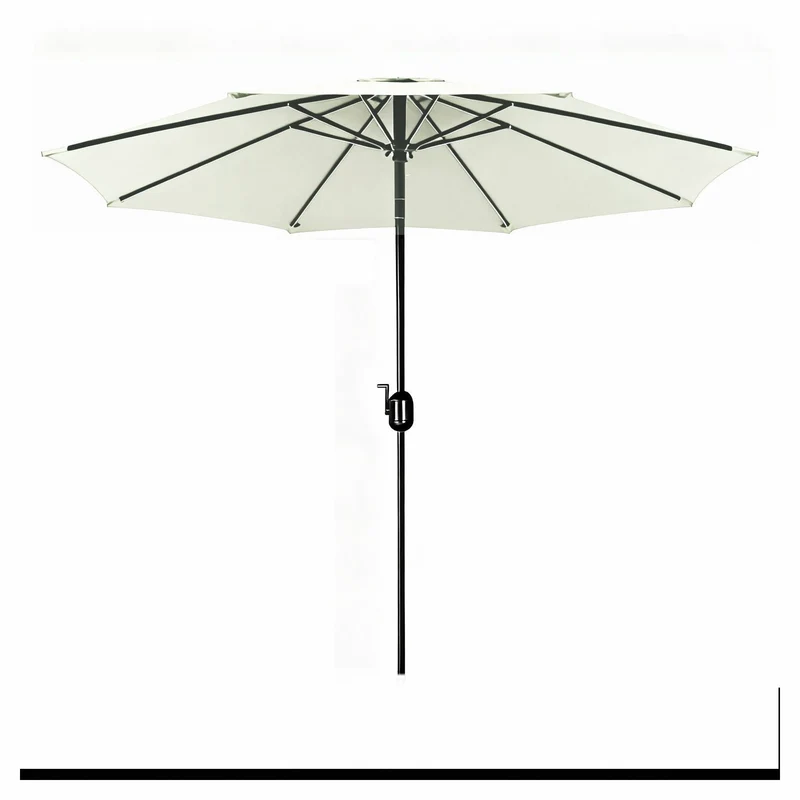 Parasol de marché en aluminium de 9', pierre