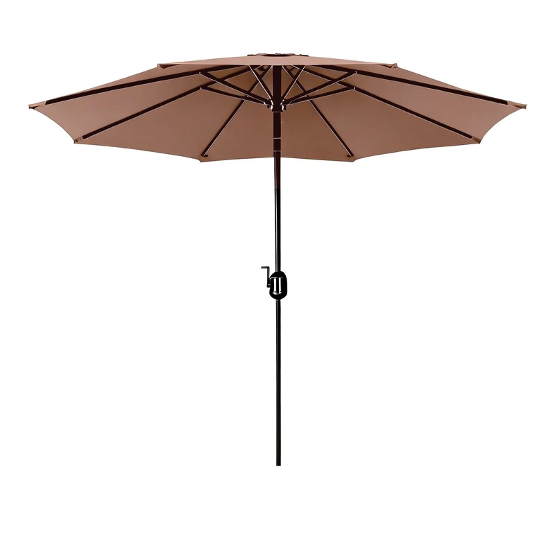 Parasol de marché en aluminium de 9', terracotta