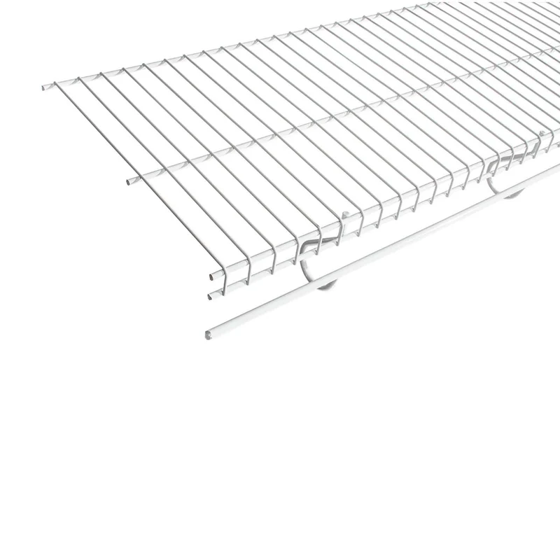 Étagère en métal blanc ''Perma- glisse'' avec glissement continu, 16'' x 72''