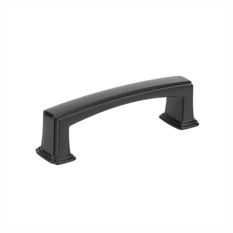 Poignée Burano en métal noir mat, 96 mm C/C