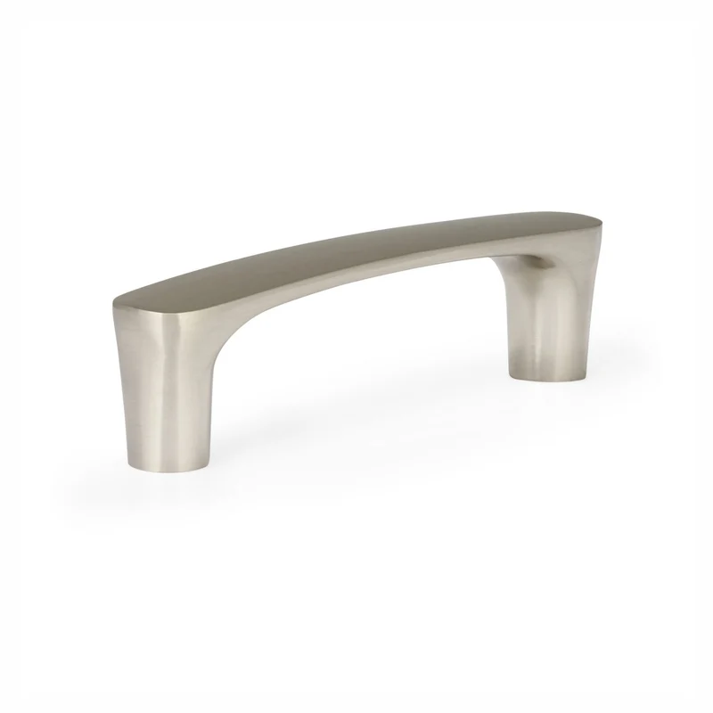 Poignée Imperia en métal nickel brossé, 96 mm C/C