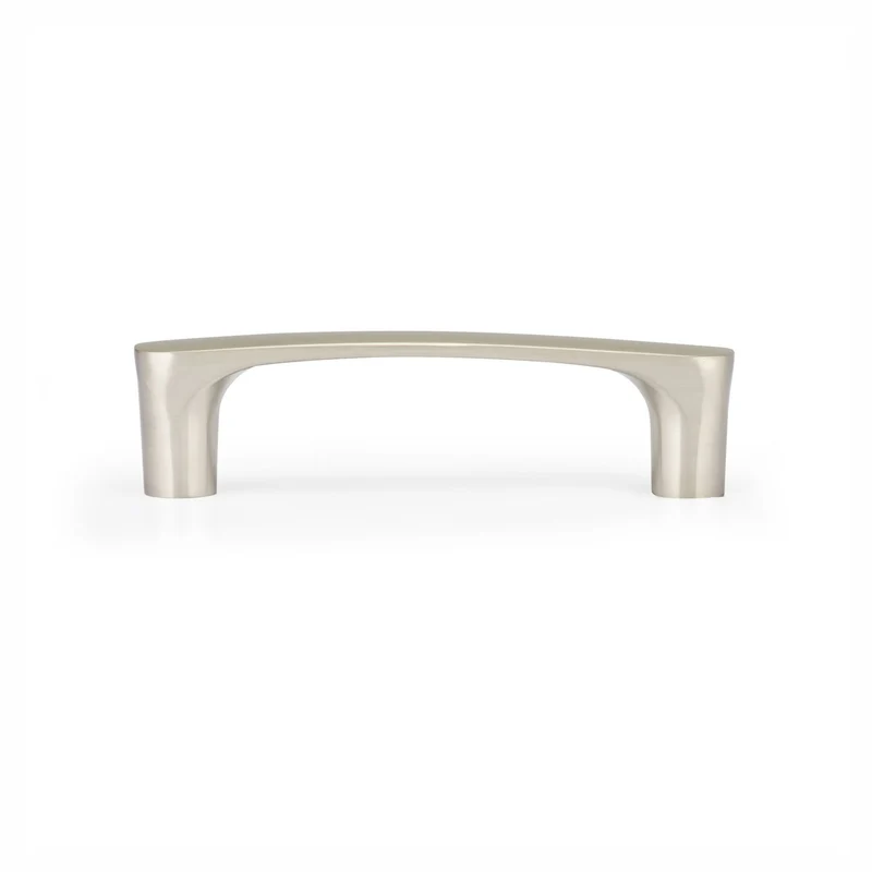 Poignée Imperia en métal nickel brossé, 96 mm C/C
