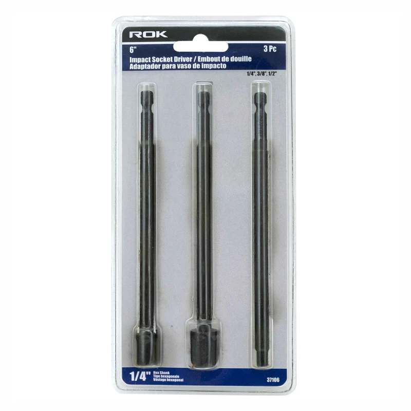 Embouts de douille, 6" (3 pièces)