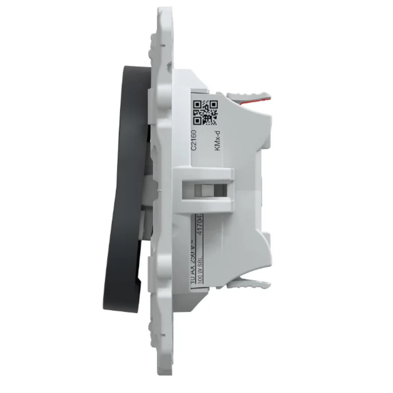 Interrupteur va-et-vient lumineux 10AX anthracite - Ovalis - Schneider