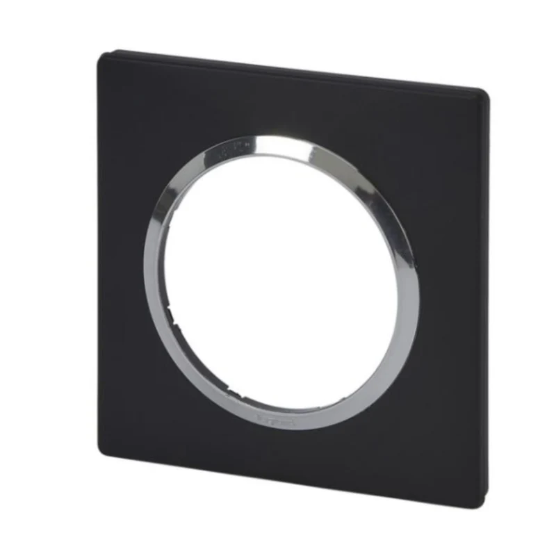 Plaque carée Dooxie 1 poste + bague - Legrand