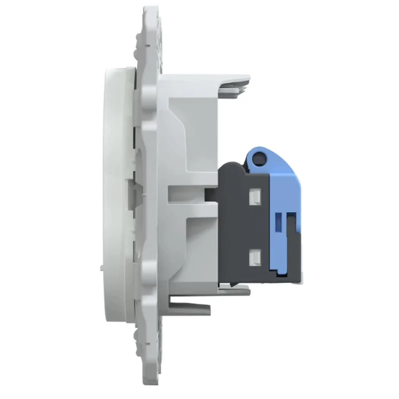 Prise RJ45 cat 6 blindée auto Blanc - Ovalis - Schneider
