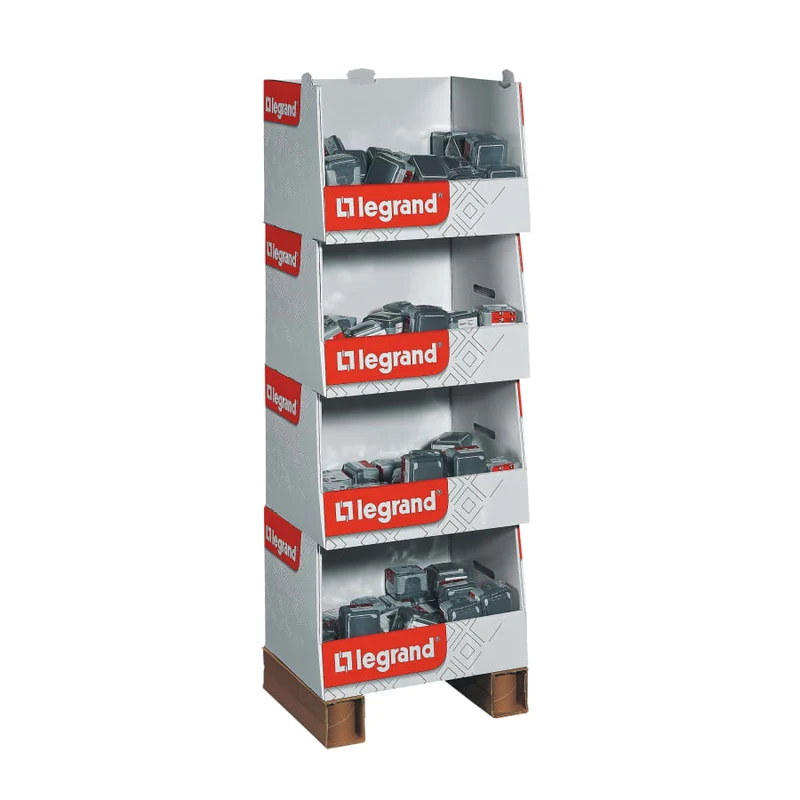 Box Standard 60 interrupteurs 10A + 120 prises 2P+T 16A saillie - Plexo - gris - Legrand