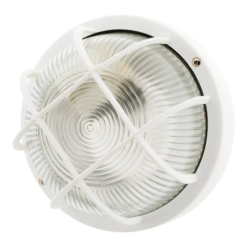 Hublot rond d'extérieur 5W IP44 avec ampoule LED - Blanc - Elexity