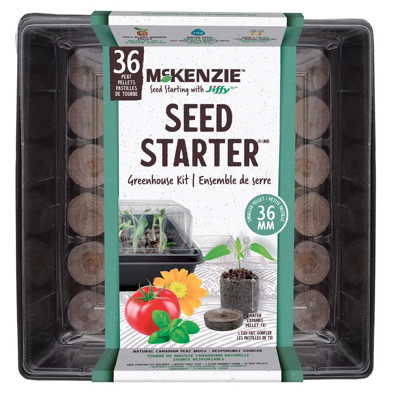Serre pour semis avec 36 pastilles de tourbe, 38 pièces