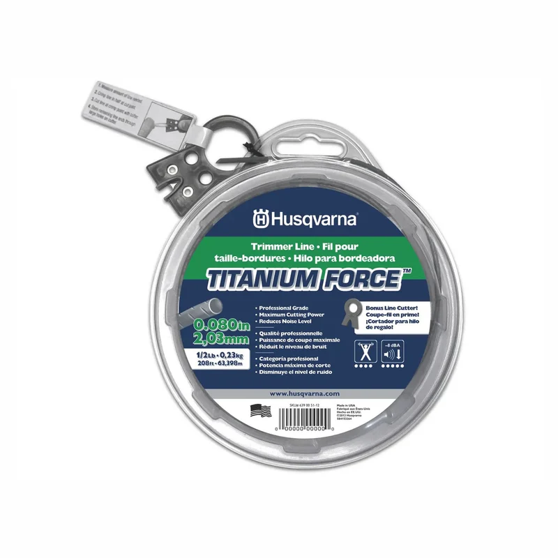 Fil pour coupe-bordure Titanium Force, 0.080" x 208'