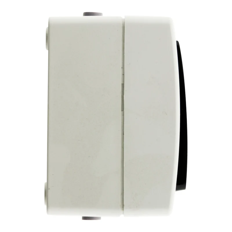 Bouton poussoir Aquae étanche en saillie IP54 - Blanc et Noir - Zenitech