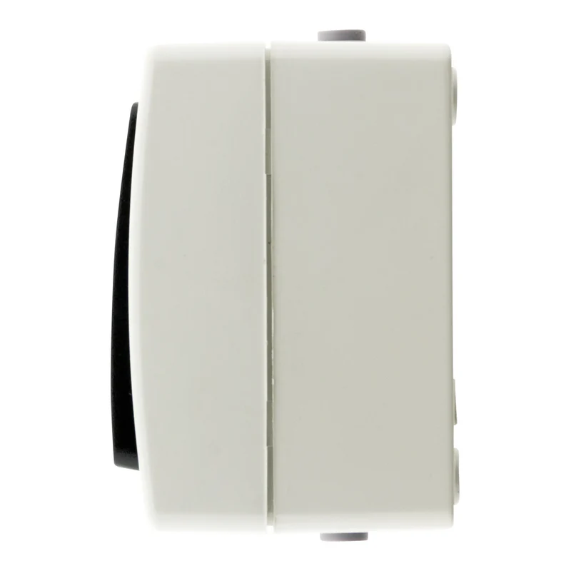 Bouton poussoir Aquae étanche en saillie IP54 - Blanc et Noir - Zenitech