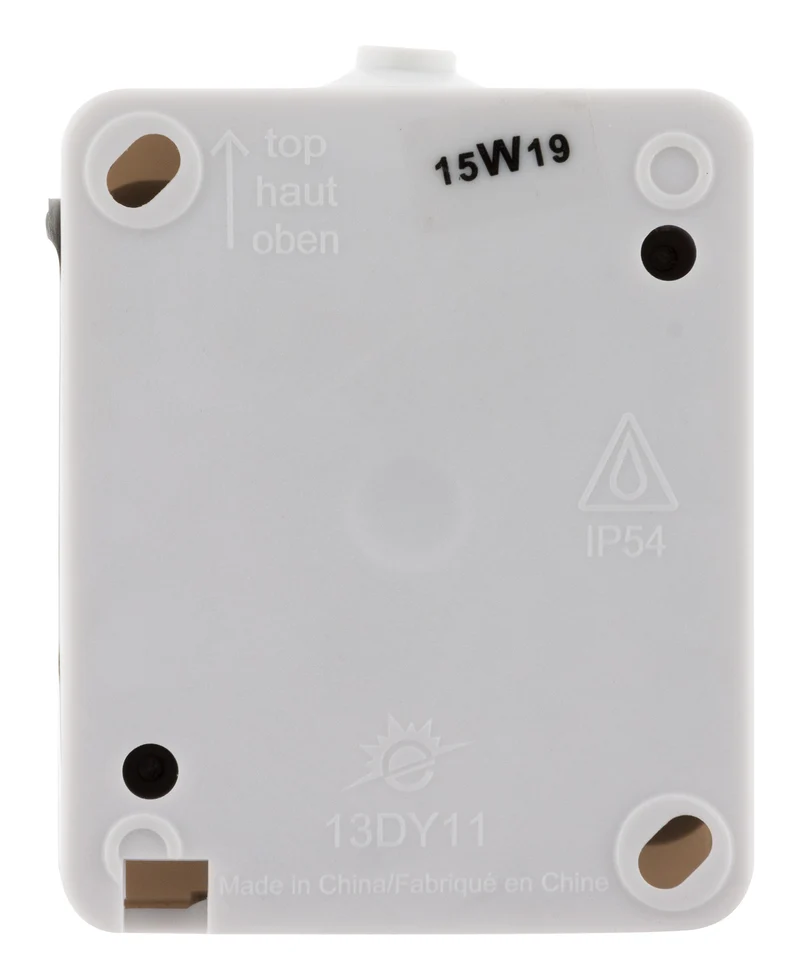 Prise 2P+T IP54 - gris - Zenitech