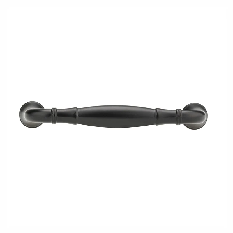 Poignée Candiac en métal en noir mat, 96 mm C/C