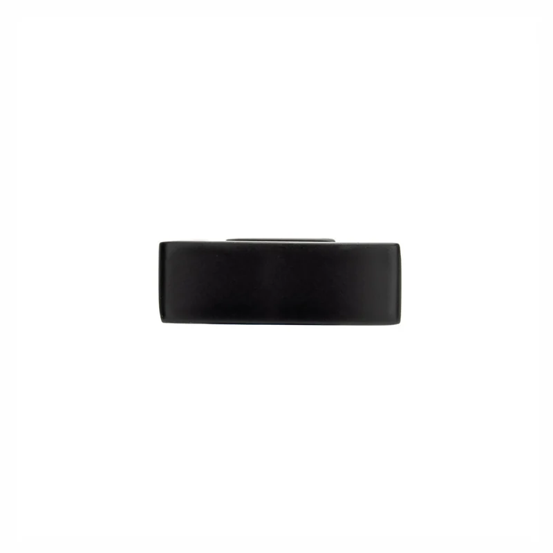 Bouton Rimouski en métal noir mat, 29 mm