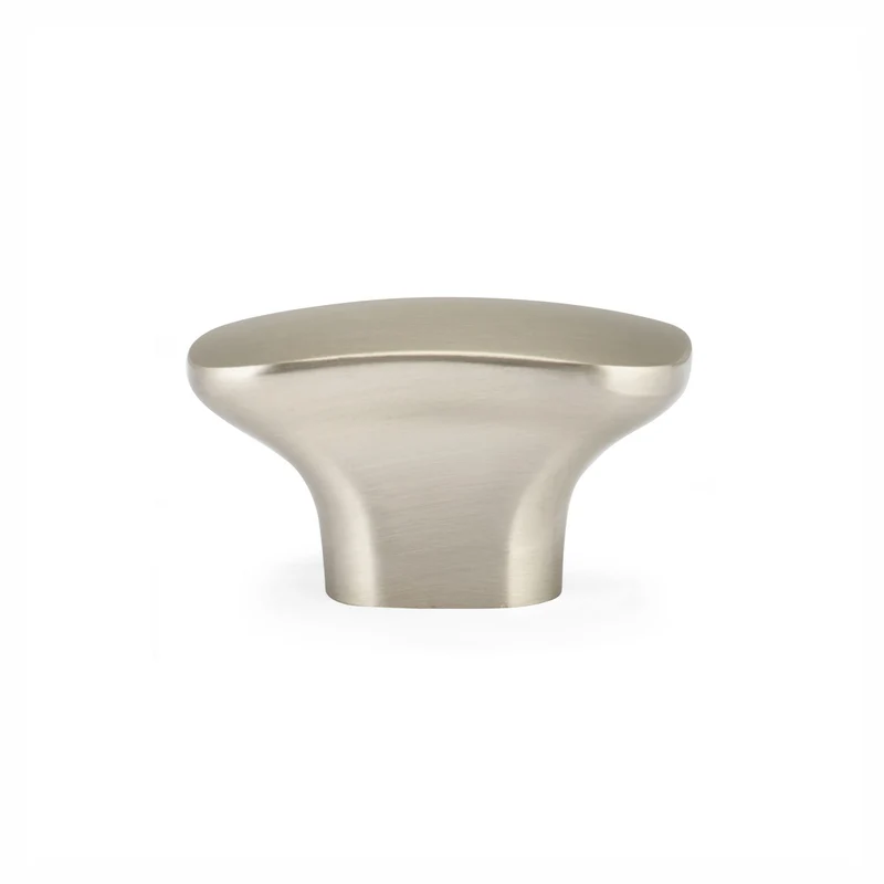 Bouton Imperia en métal nickel brossé, 44 mm