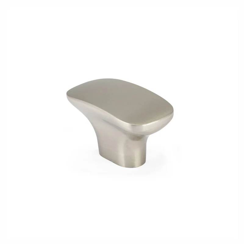 Bouton Imperia en métal nickel brossé, 44 mm