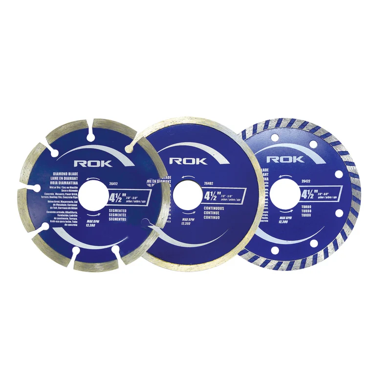 Jeu de lames en diamant, 4-1/2" (3 pièces)