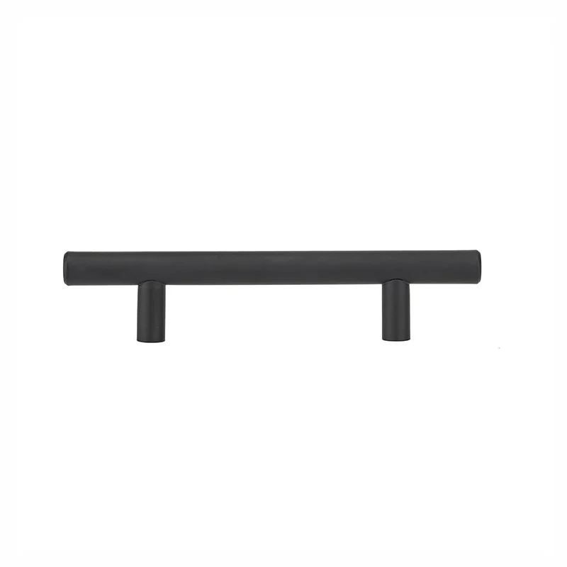 Poignée en métal de 76 mm C/C, noir mat (8 unités)