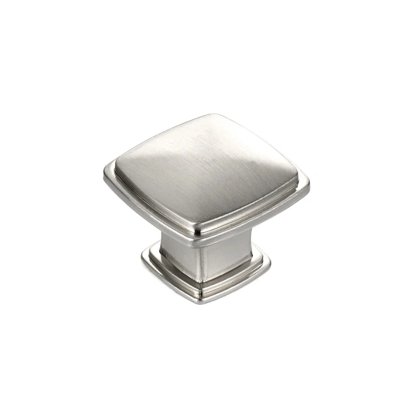 Bouton transitionnel en métal # 810, nickel brossé