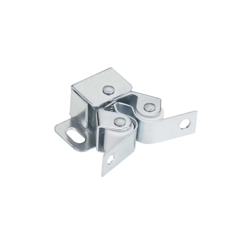 Loquet à rouleau double avec gâche en losange, zinc