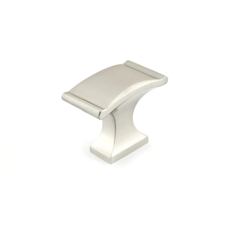 Bouton traditionnel en métal nickel brossé, # 2606