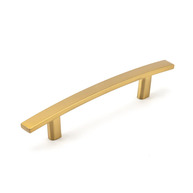 Poignée transitionnelle # 650 en métal or brossé Aurum, 96 mm C/C