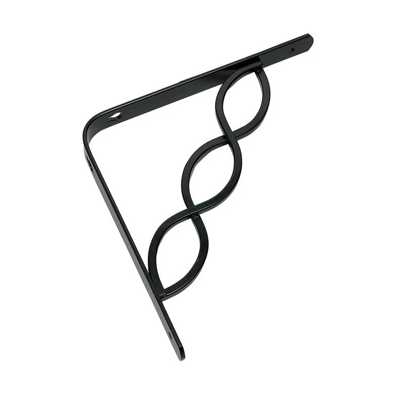 Support noir et décoratif à tablette # 4973, 8'' x 8''