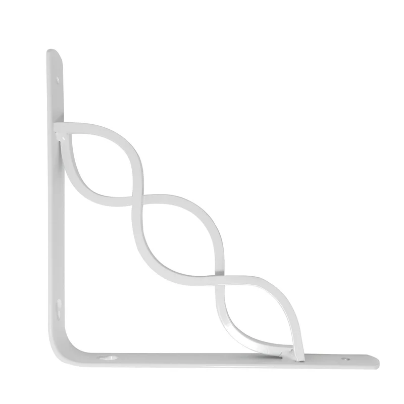 Support blanc et décoratif à tablette # 4973, 8'' x 8''