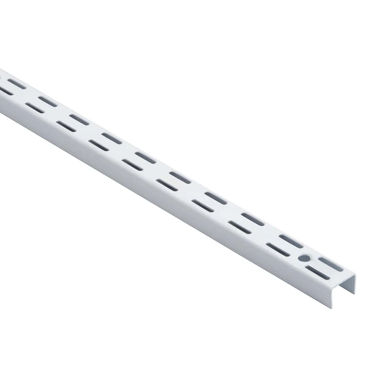 Crémaillère blanche et double, 16-3/4''