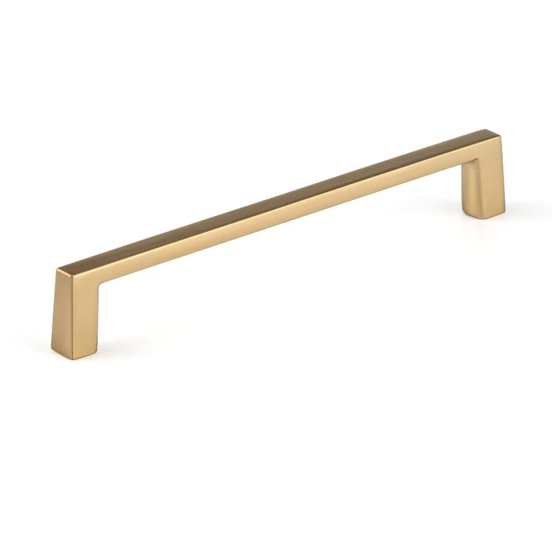 Poignée contemporaine # 107 en métal champagne bronze, 6'' C/C