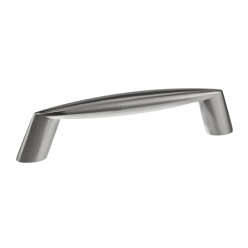 Poignée contemporaine # 805 en métal nickel brossé, 96 mm C/C