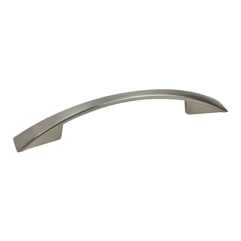 Poignée contemporaine # 821 en métal nickel brossé, 96 mm C/C