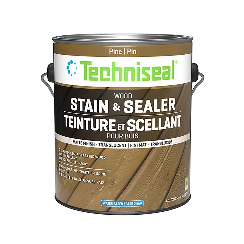 Teinture mate et scellant pour bois à base d'eau, pin (3,78 L)